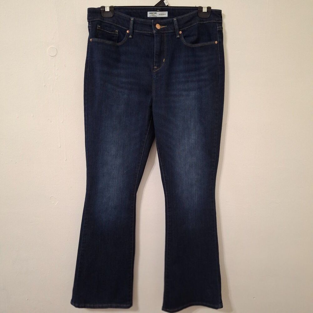 Signature By Levi Strauss Modern Bootcut Jeans S 14 Gold Label Dk Wash 95250 EUC